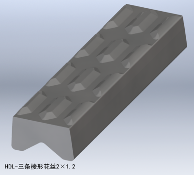 三条棱形花丝2×1.2