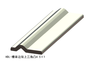 槽单边背上三角凸4.5×1