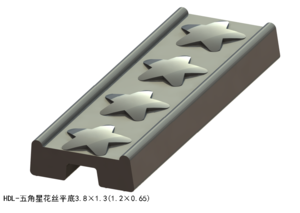 五角星花丝平底3.8×1.3（1.2×0.65）